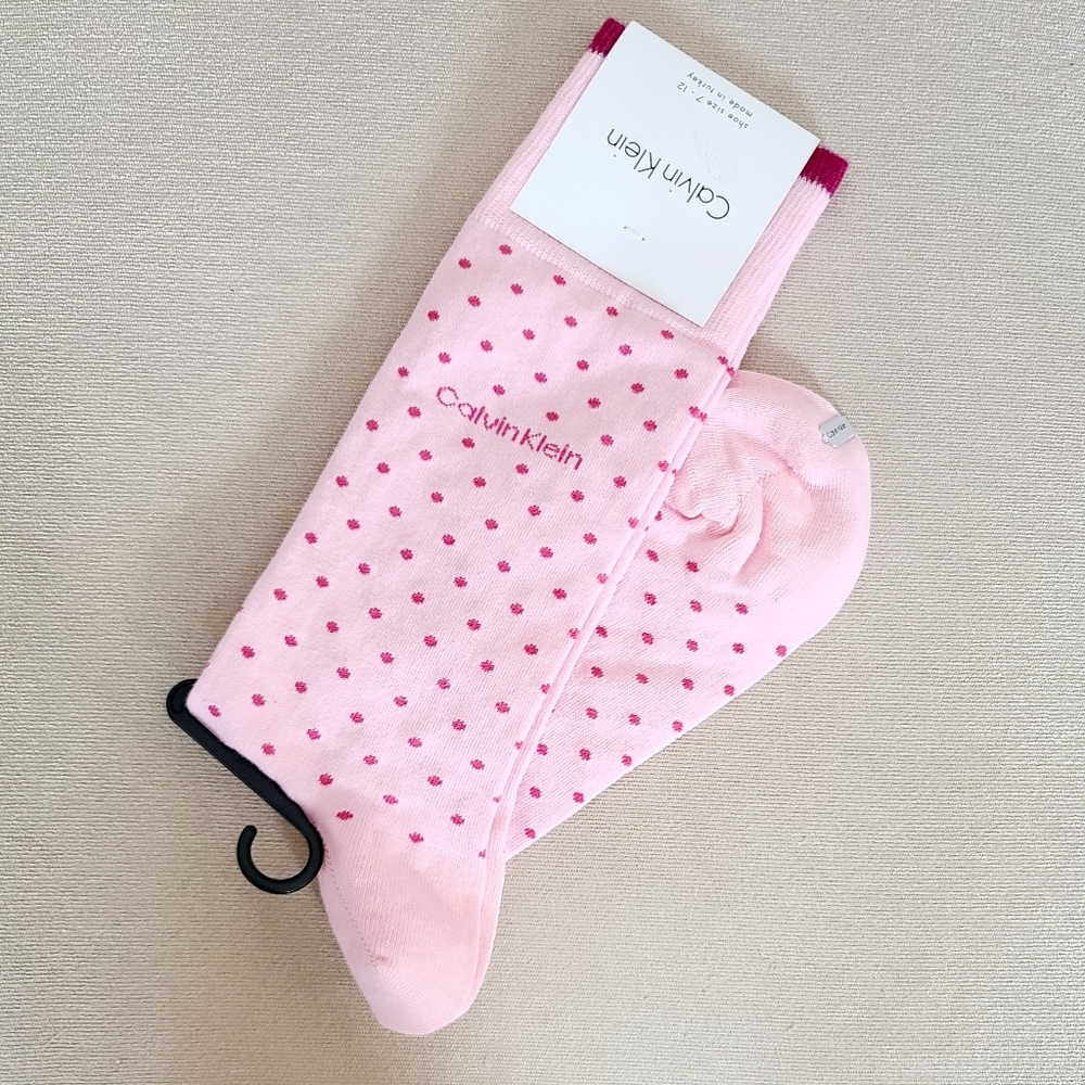 NWT Calvin Klein Pink Socks. Size 7-12